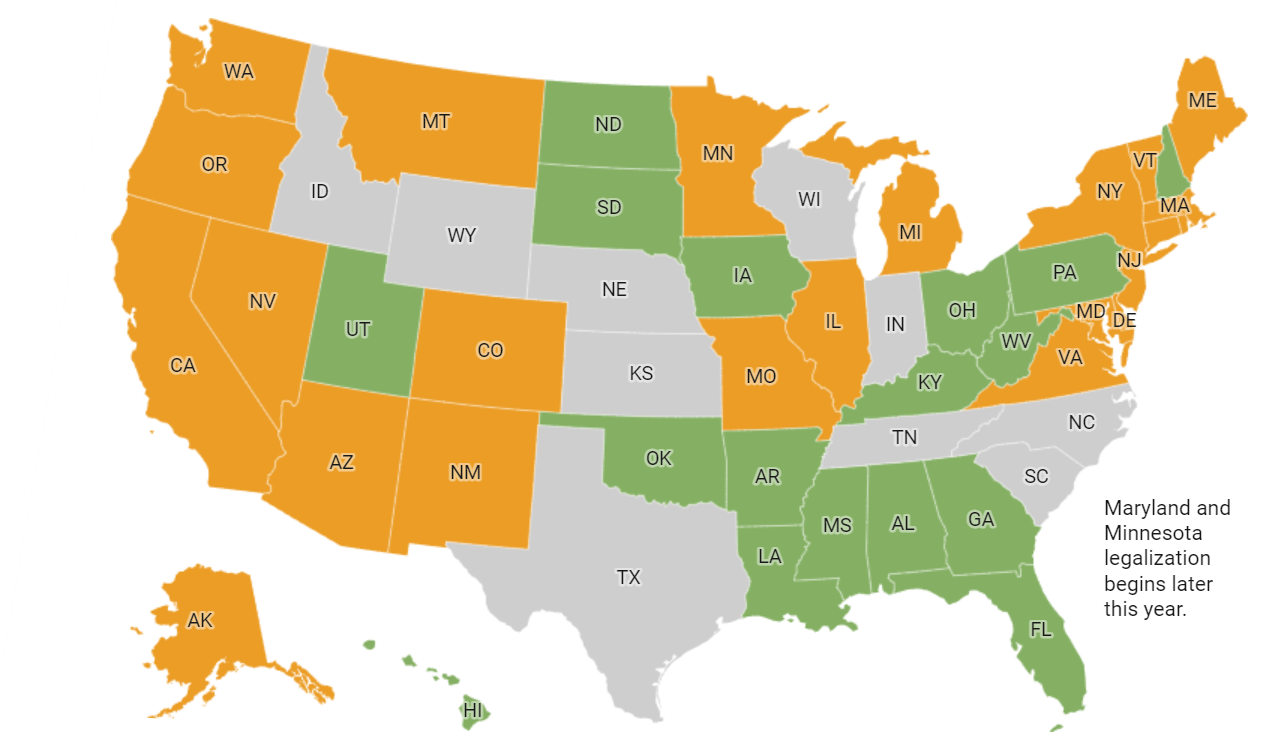 Which States Have Legalized Recreational Marijuana in 2023?